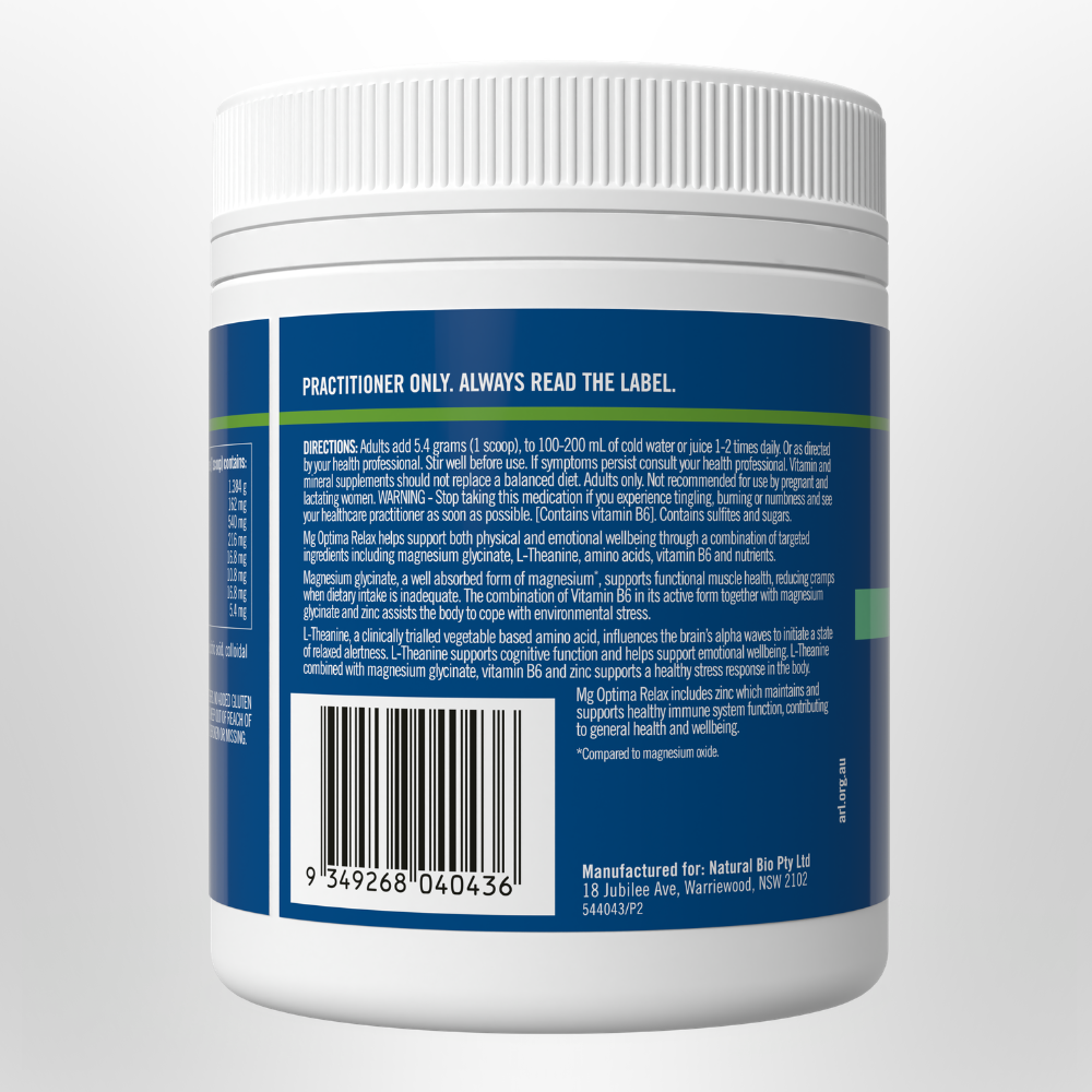 BIOGLAN MEDLAB Mg Optima Relax Lemon Lime 150g
