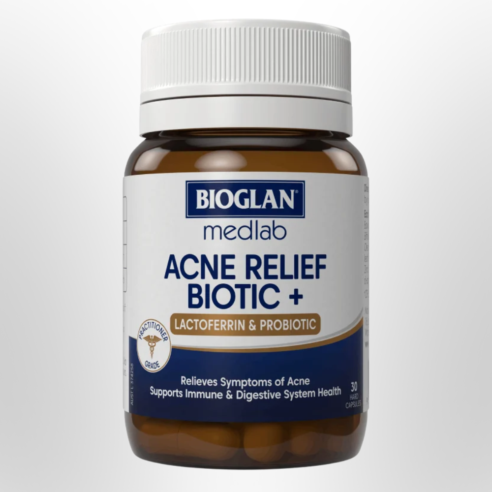 BIOGLAN MEDLAB Acne Relief Biotic + (Lactoferrin & Probiotic) 30 Caps