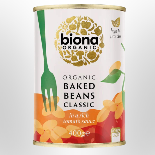 BIONA ORGANIC Baked Beans in Tomato Sauce Classic 400g