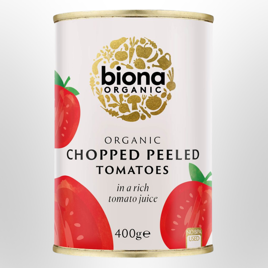 BIONA ORGANIC Chopped Peeled Tomatoes 400g