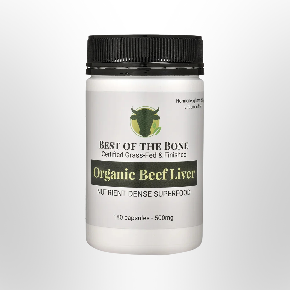 BOTB Beef Liver Nutrient Dense Superfood Organic 180 Caps