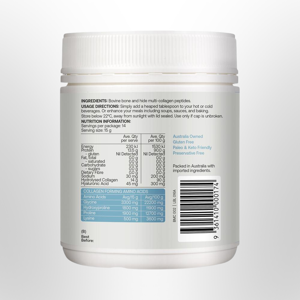 BOTB Multi-Collagen Protein Powder Flavour Free 210g