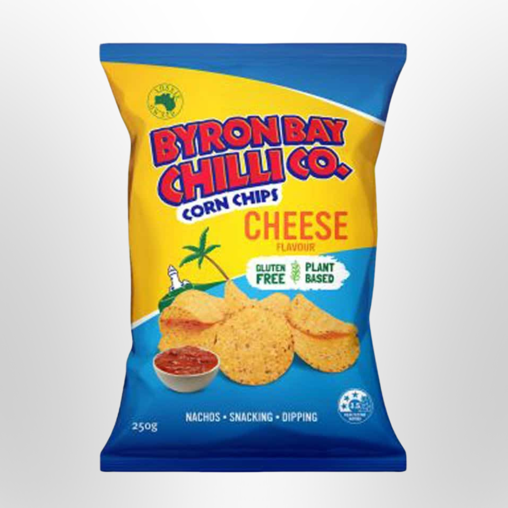 BYRON BAY CHILLI CO Cheese Cornchips 250g
