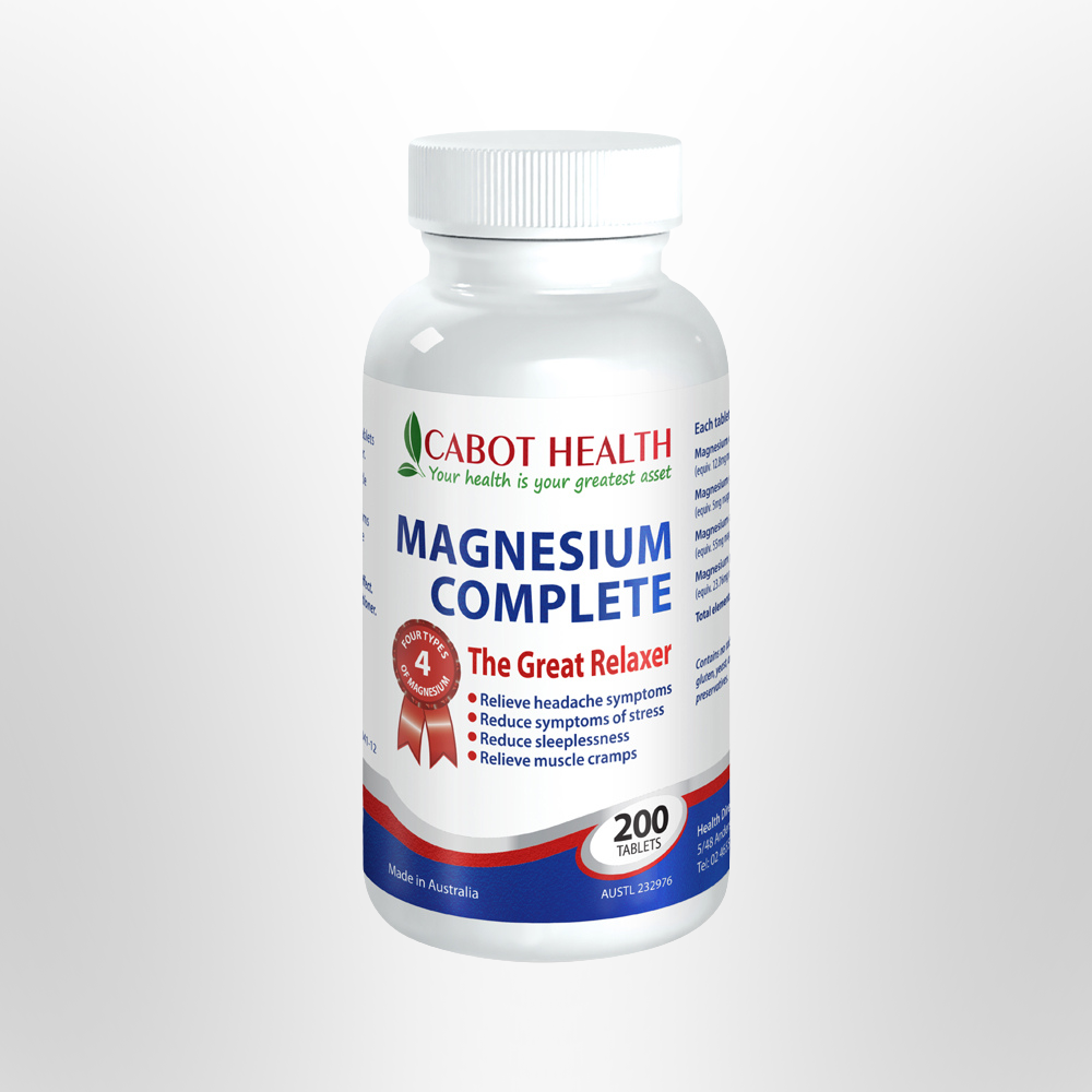 CABOT HEALTH Magnesium Complete 200 Tablets