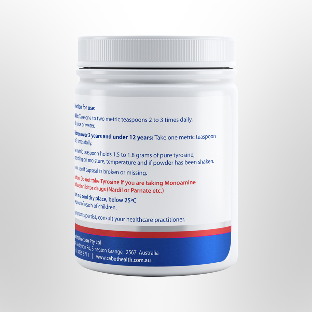 CABOT HEALTH Tyrosine Pure 125g Powder