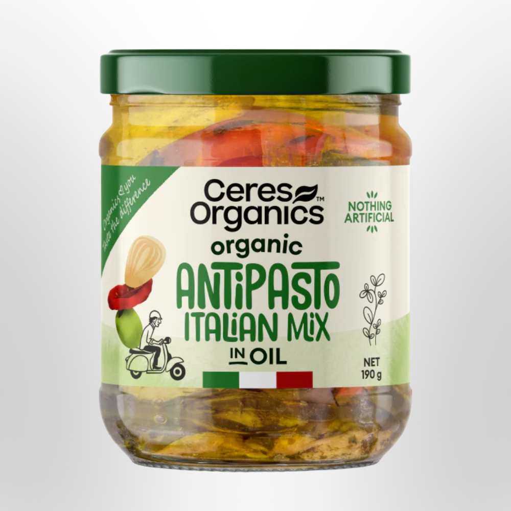 CERES ORGANICS Italian Antipasto Mix in Oil 190g