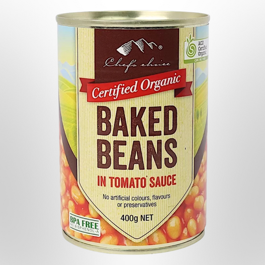 CHEF'S CHOICE Baked Beans in Tomato Sauce Organic 400g