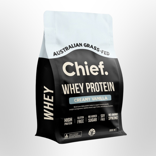 CHIEF Whey Protein Concentrate Creamy Vanilla 900g