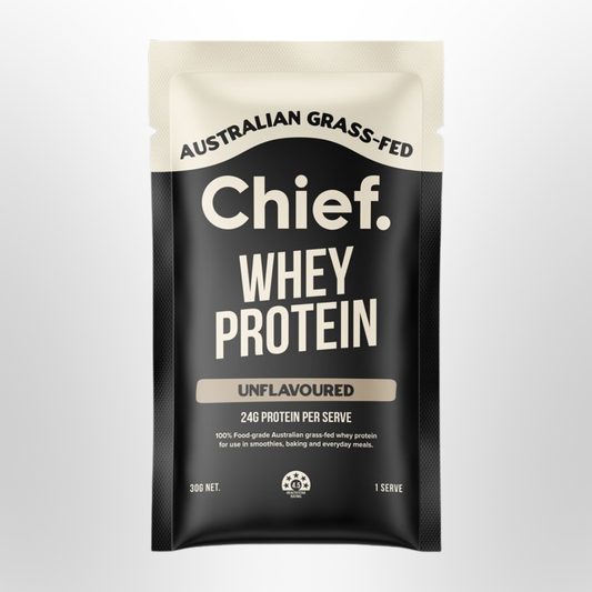 CHIEF Whey Protein Concentrate Sachet Unflavoured 30g