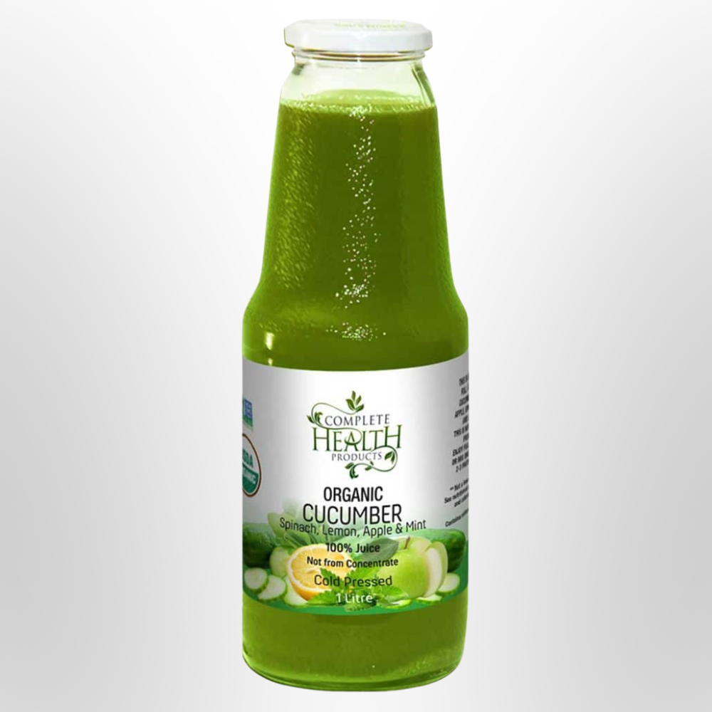 COMPLETE HEALTH Cucumber, Spinach, Lemon, Apple & Mint 100% Organic Juice 1L