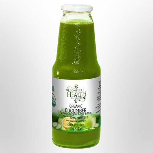 COMPLETE HEALTH Cucumber, Spinach, Lemon, Apple & Mint 100% Organic Juice 1L