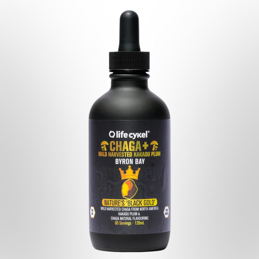 LIFE CYKEL Chaga + Wild Harvested Kakadu Plum 120ml