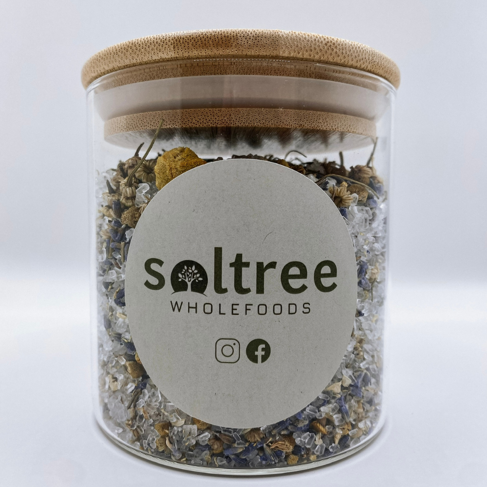 Chamomile & Lavender Bath Salts (250ml Jar)