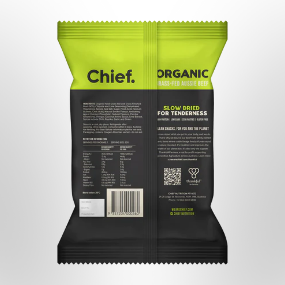 Biltong Chipotle & Lime 30g CHIEF