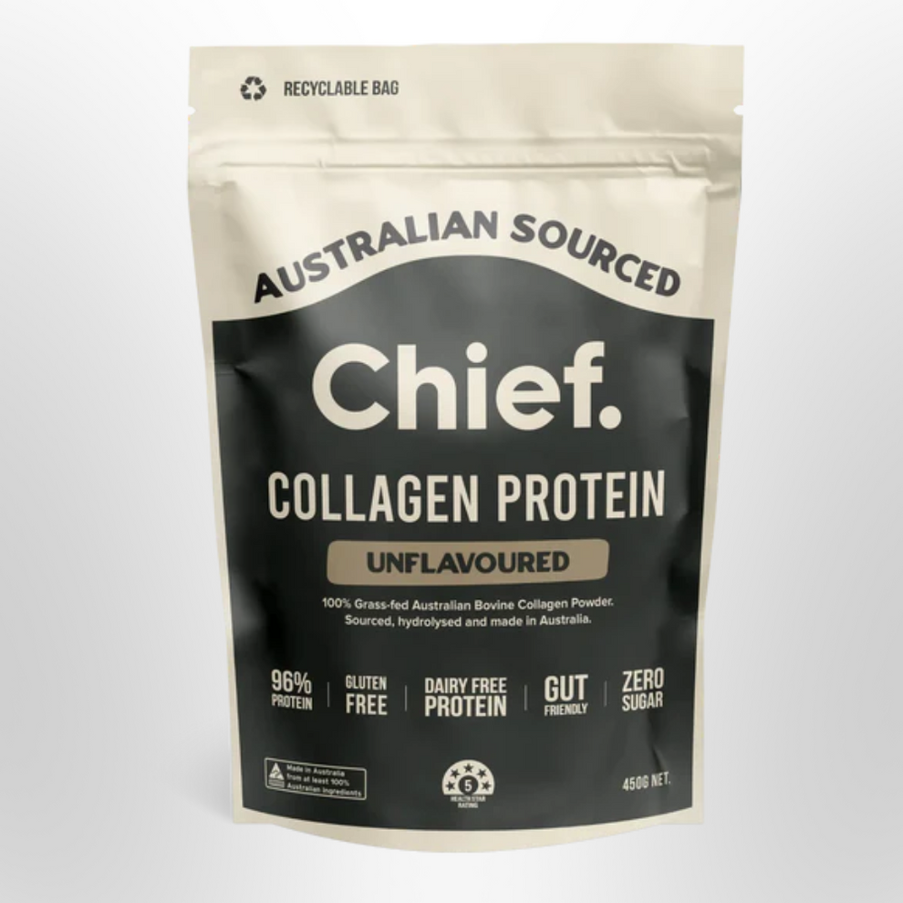 CHIEF Collagen Protein Powder Unflavoured 450g | Soltree Wholefoods