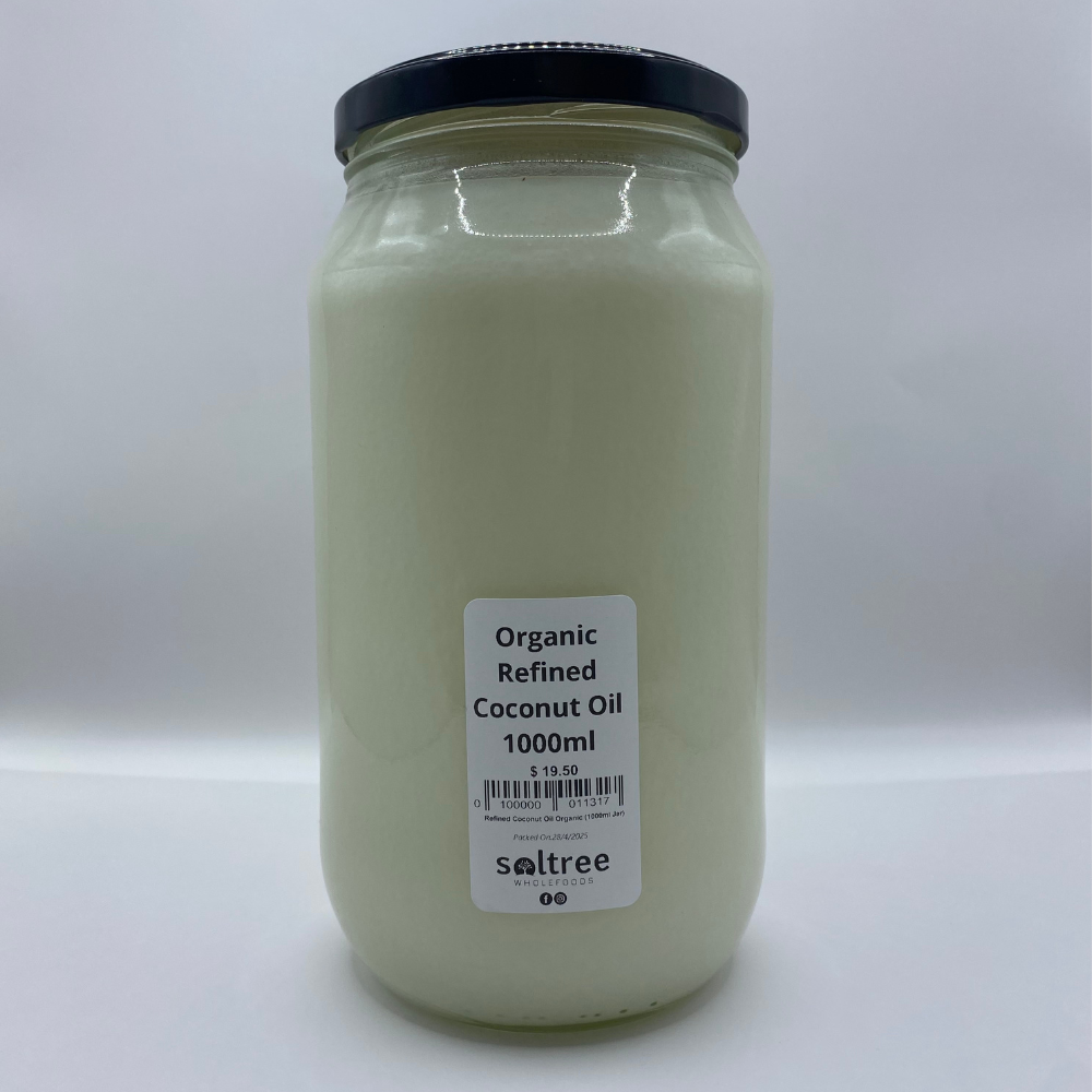 Refined Coconut Oil Organic (1000ml Jar)