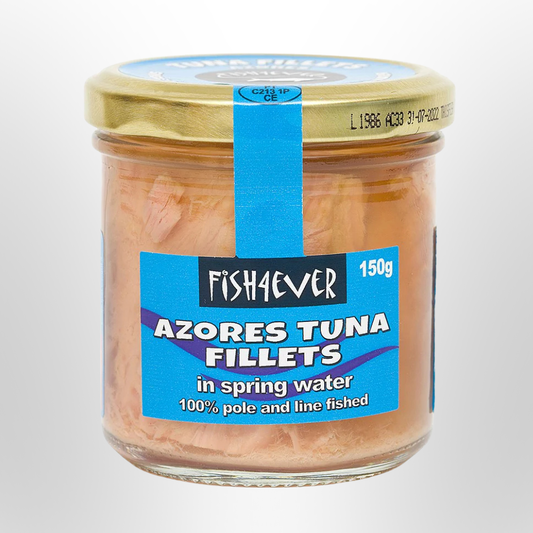 FISH4EVER Azores Skipjack Tuna Fillets in Spring Water 150g