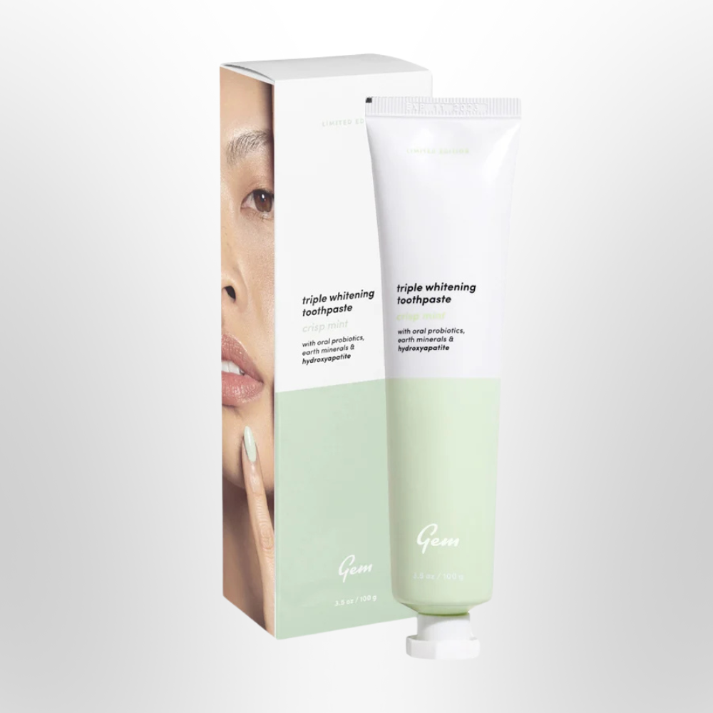 GEM Triple Whitening Toothpaste Crisp Mint 100g