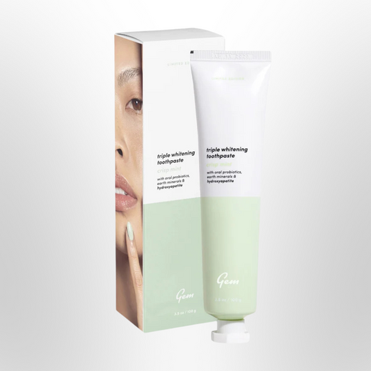 GEM Triple Whitening Toothpaste Crisp Mint 100g