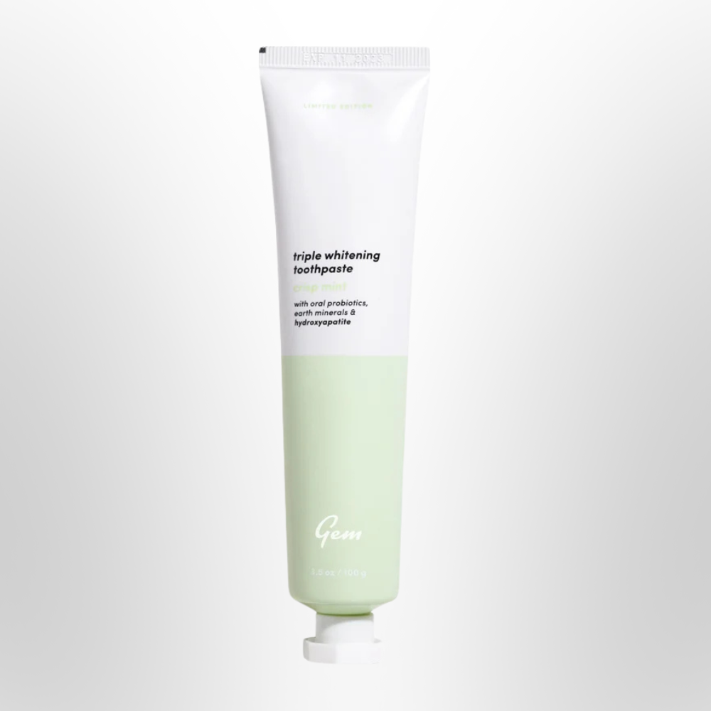 GEM Triple Whitening Toothpaste Crisp Mint 100g