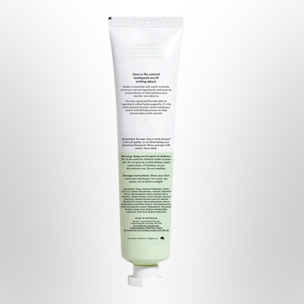 GEM Triple Whitening Toothpaste Crisp Mint 100g