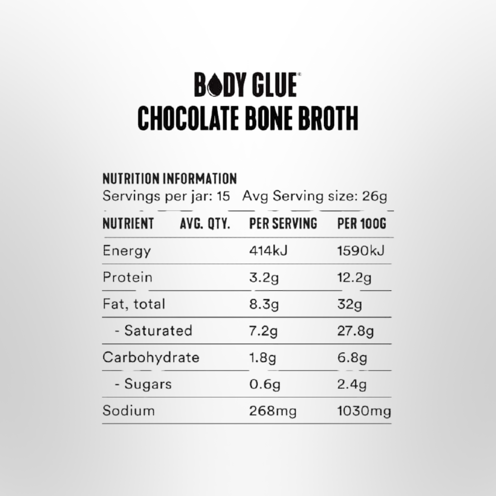 GEVITY Rx Bone Broth Body Glue Chocolate Relax 390g