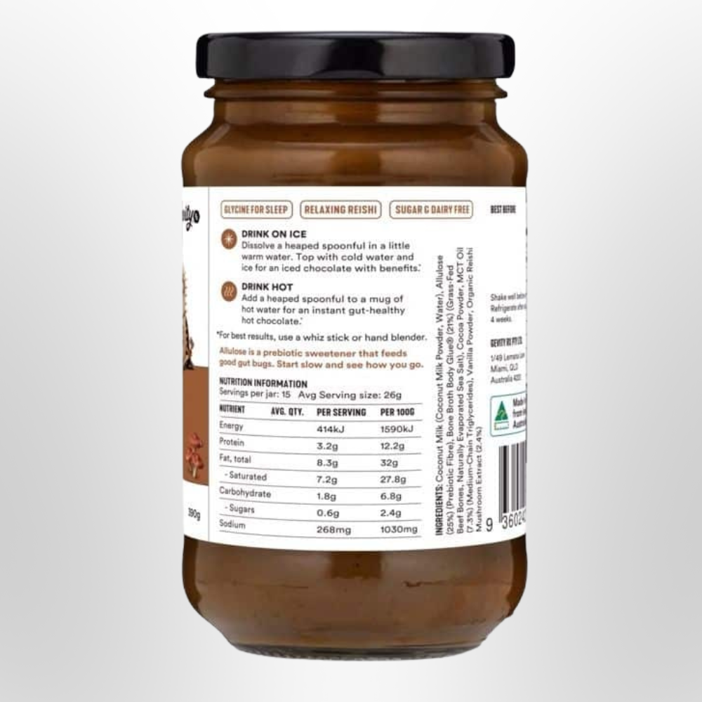 GEVITY Rx Bone Broth Body Glue Chocolate Relax 390g