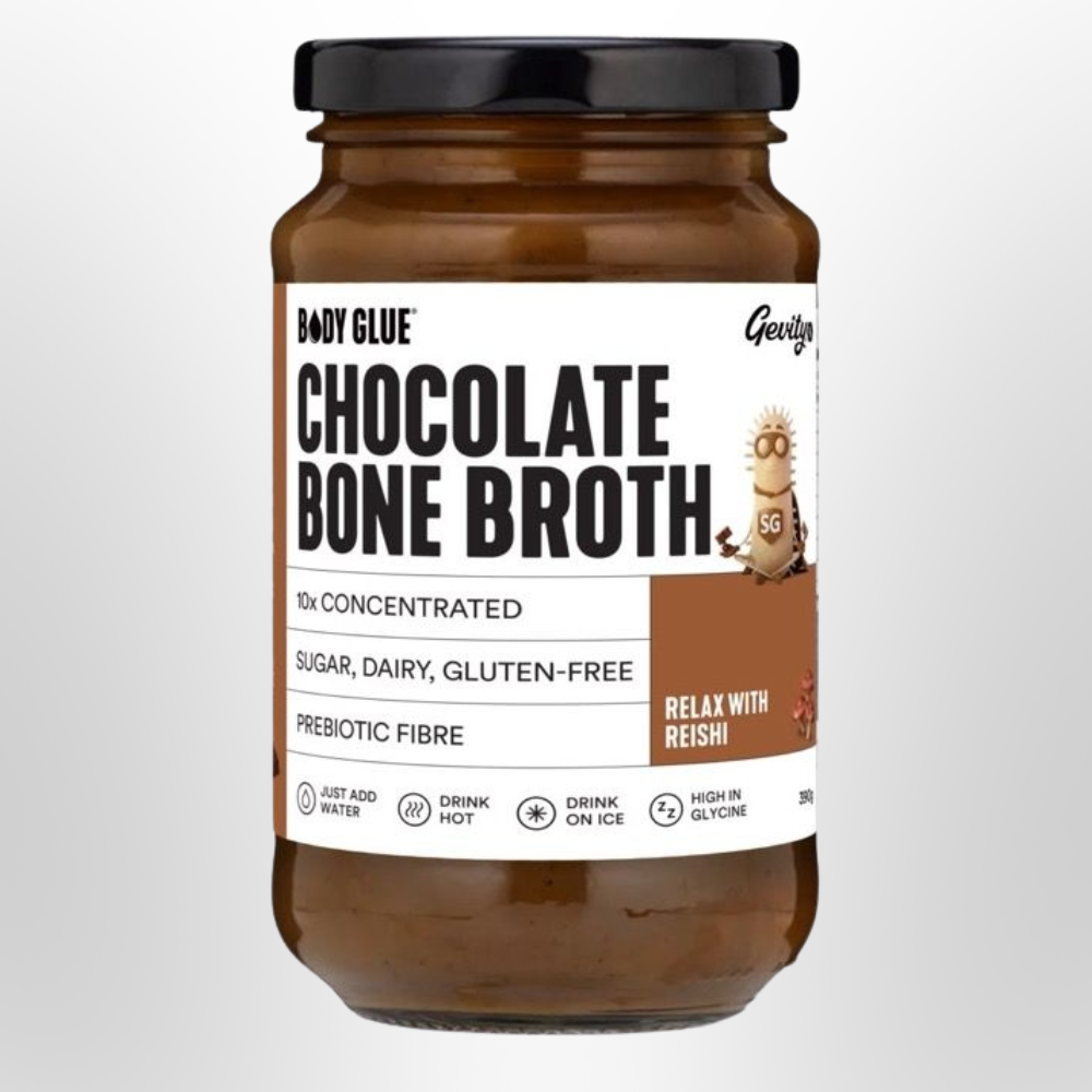 GEVITY Rx Bone Broth Body Glue Chocolate Relax 390g