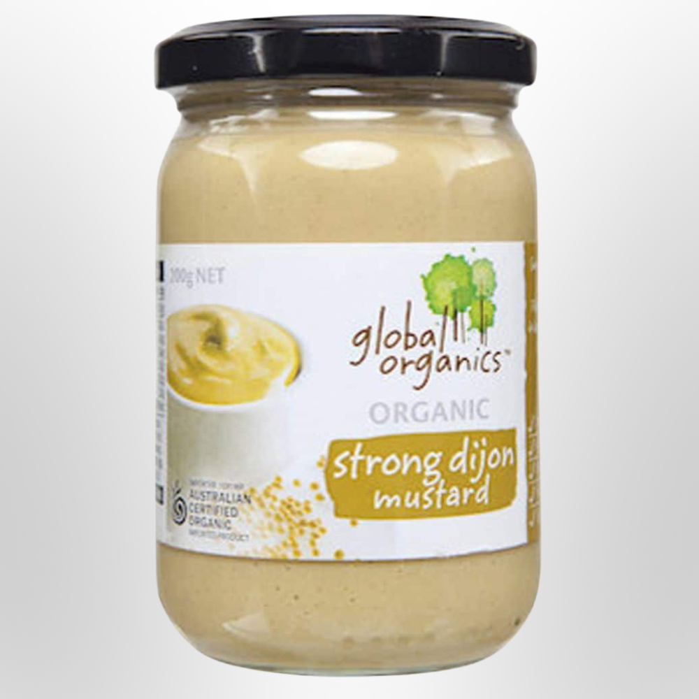 GLOBAL ORGANICS Strong Dijon Mustard 200g