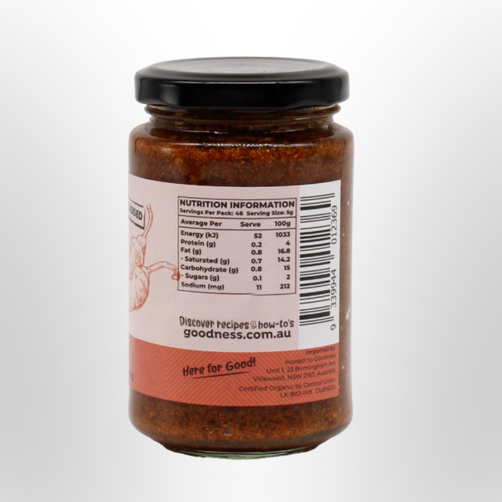 H2G Chilli Paste Organic 200g