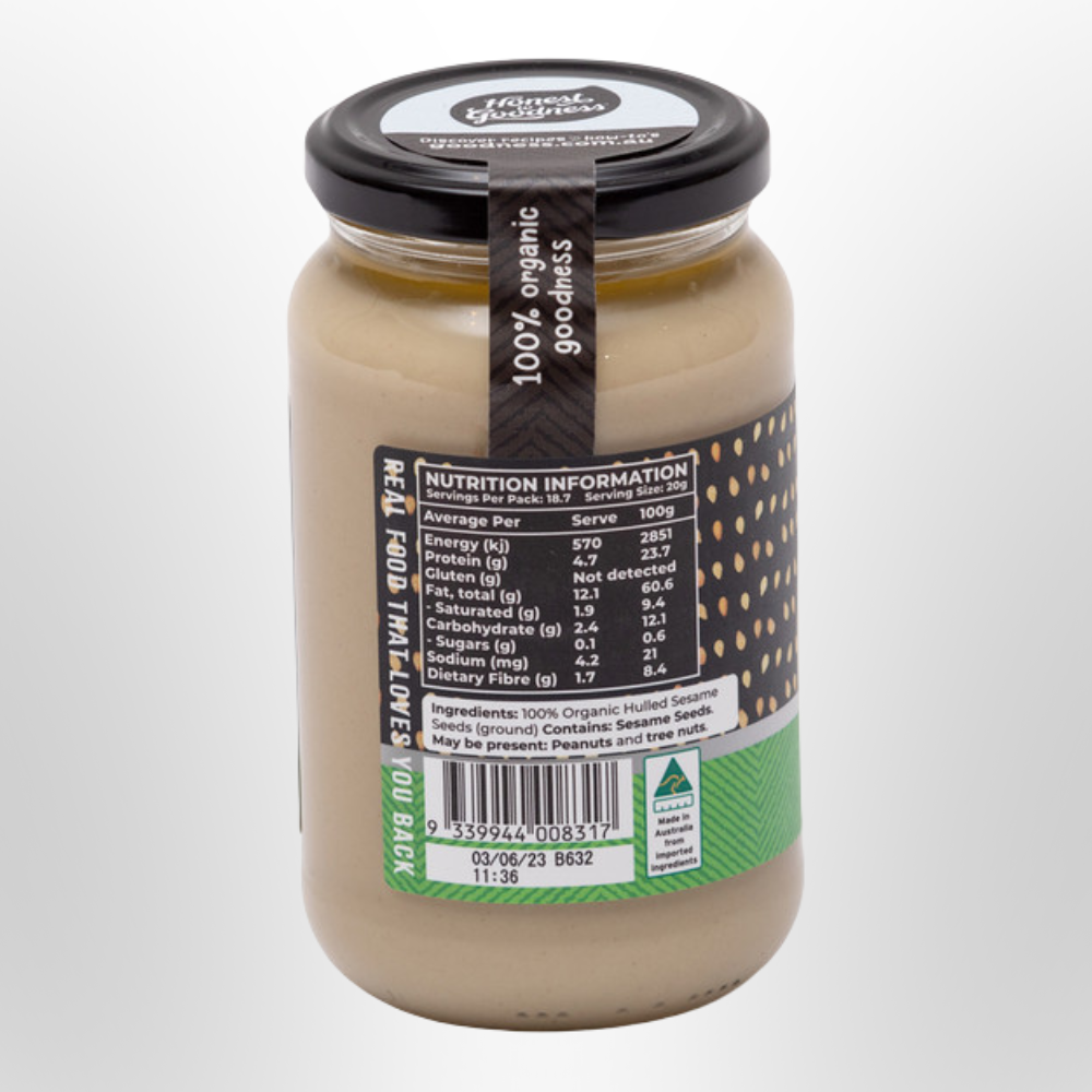 H2G Hulled Tahini Organic 375g