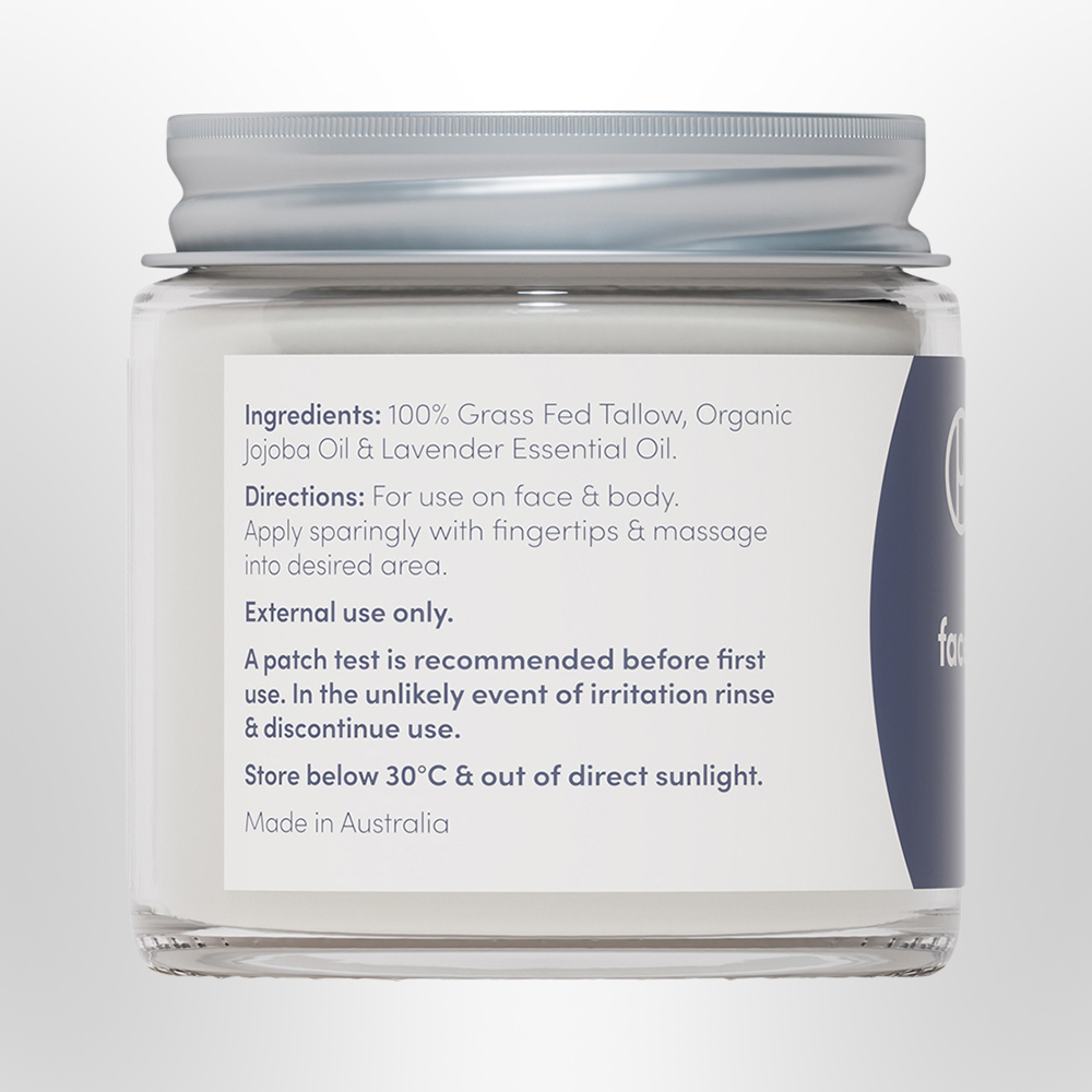 HANDMAID Whipped Tallow Face and Body Balm Lavender 80g
