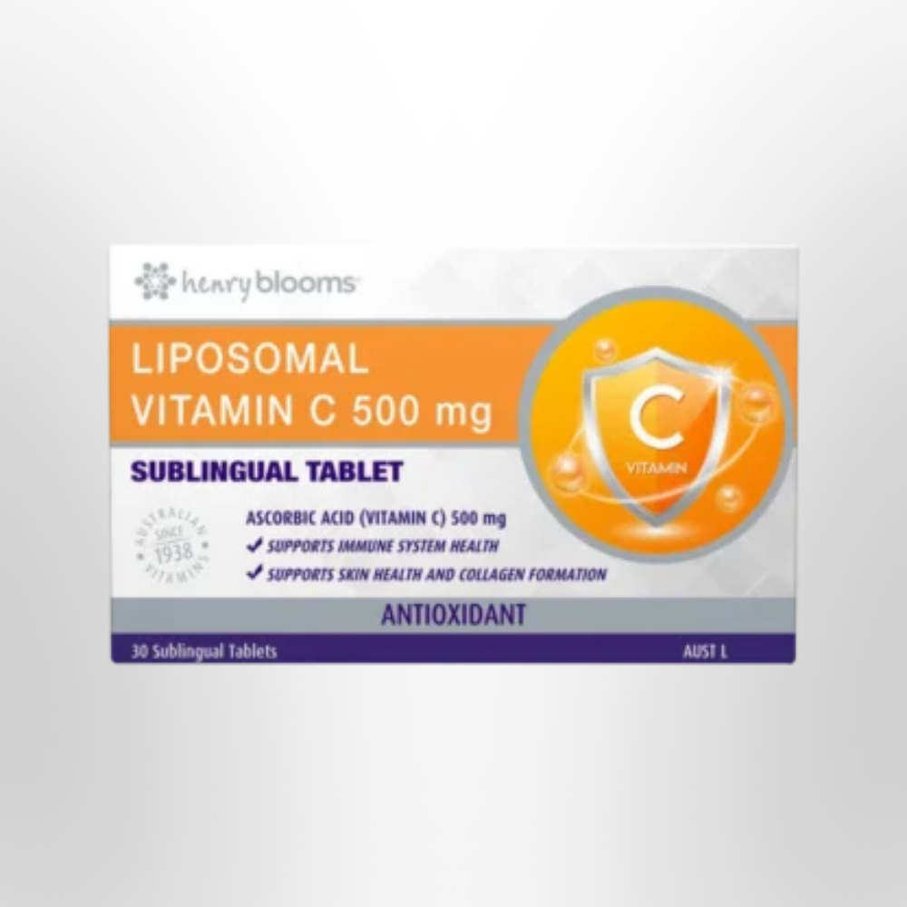 H BLOOMS Liposomal Vitamin C 500mg Sublingual 30 Tabs