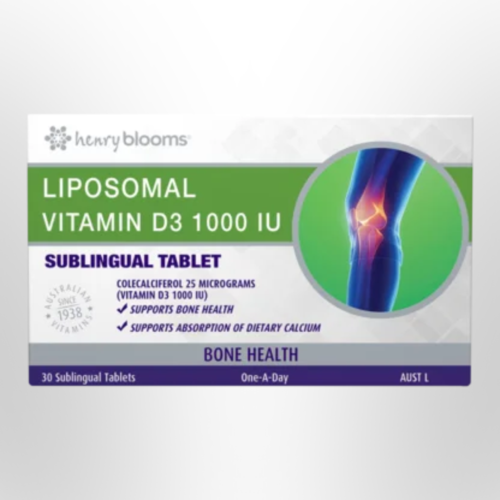 H BLOOMS Liposomal Vitamin D3 1000IU Sublingual 30 tabs