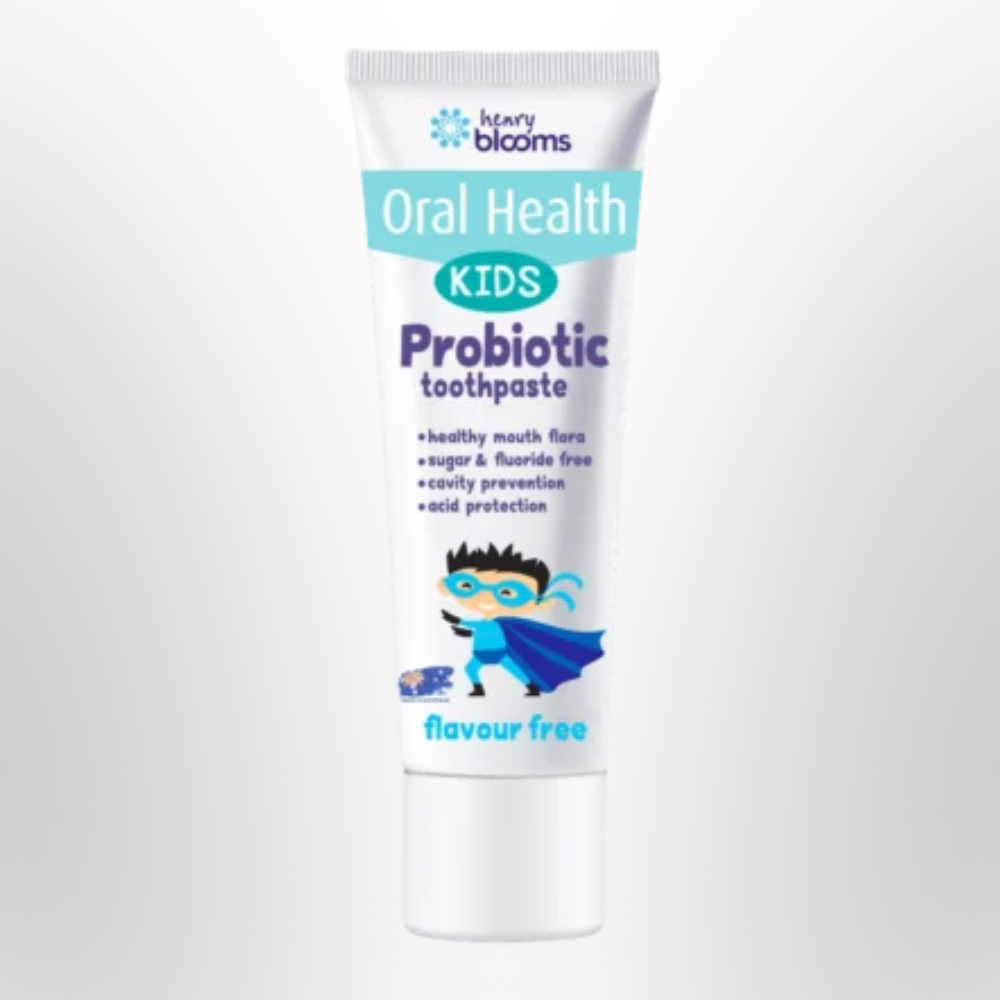 H BLOOMS Oral Health Kids Probiotic Toothpaste Flavour Free 50g
