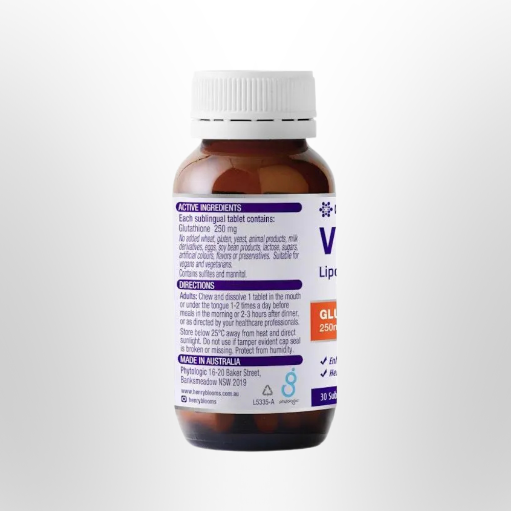 H BLOOMS VitaQIK Liposomal Glutathione 250mg 30 Tabs