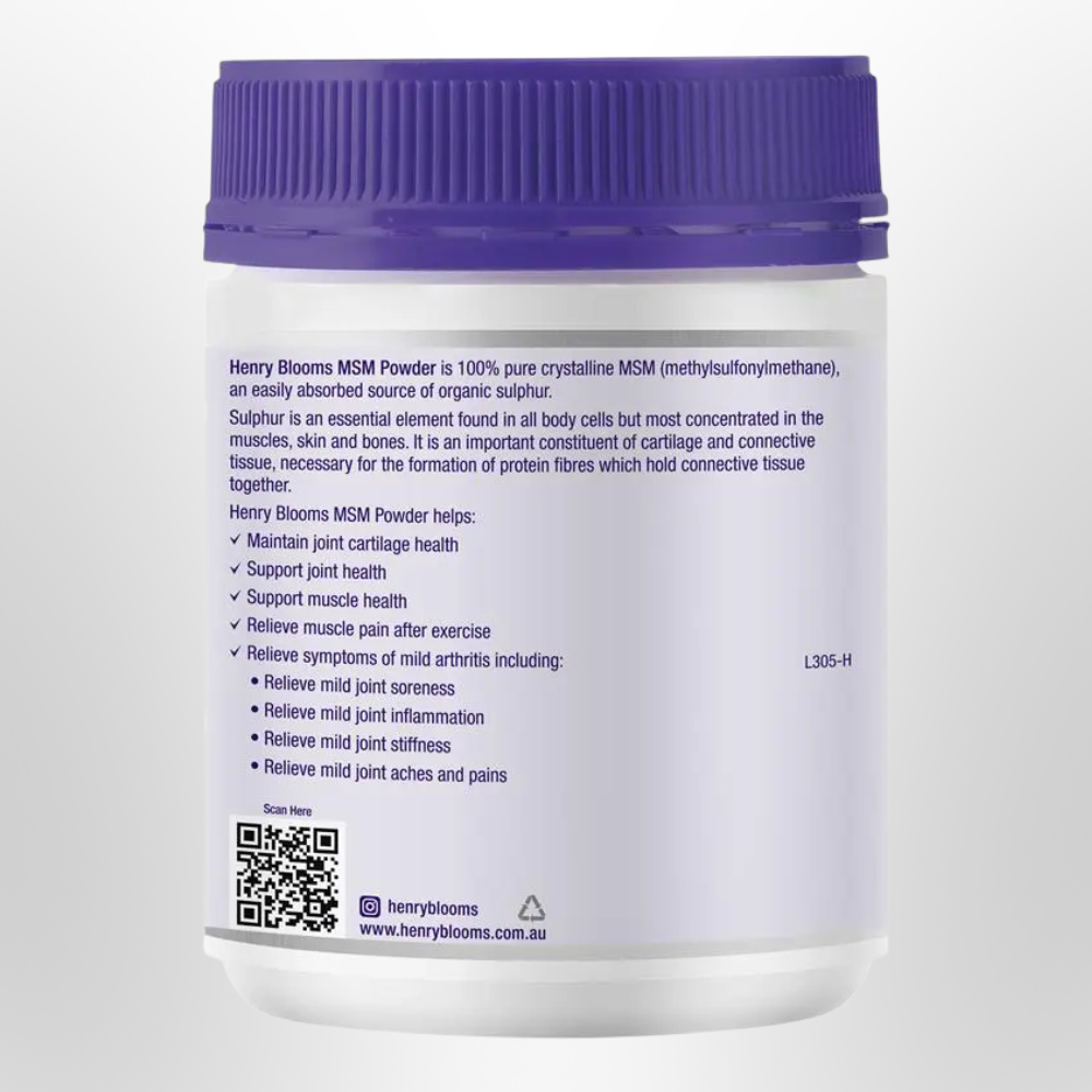 H Blooms MSM Powder 300g