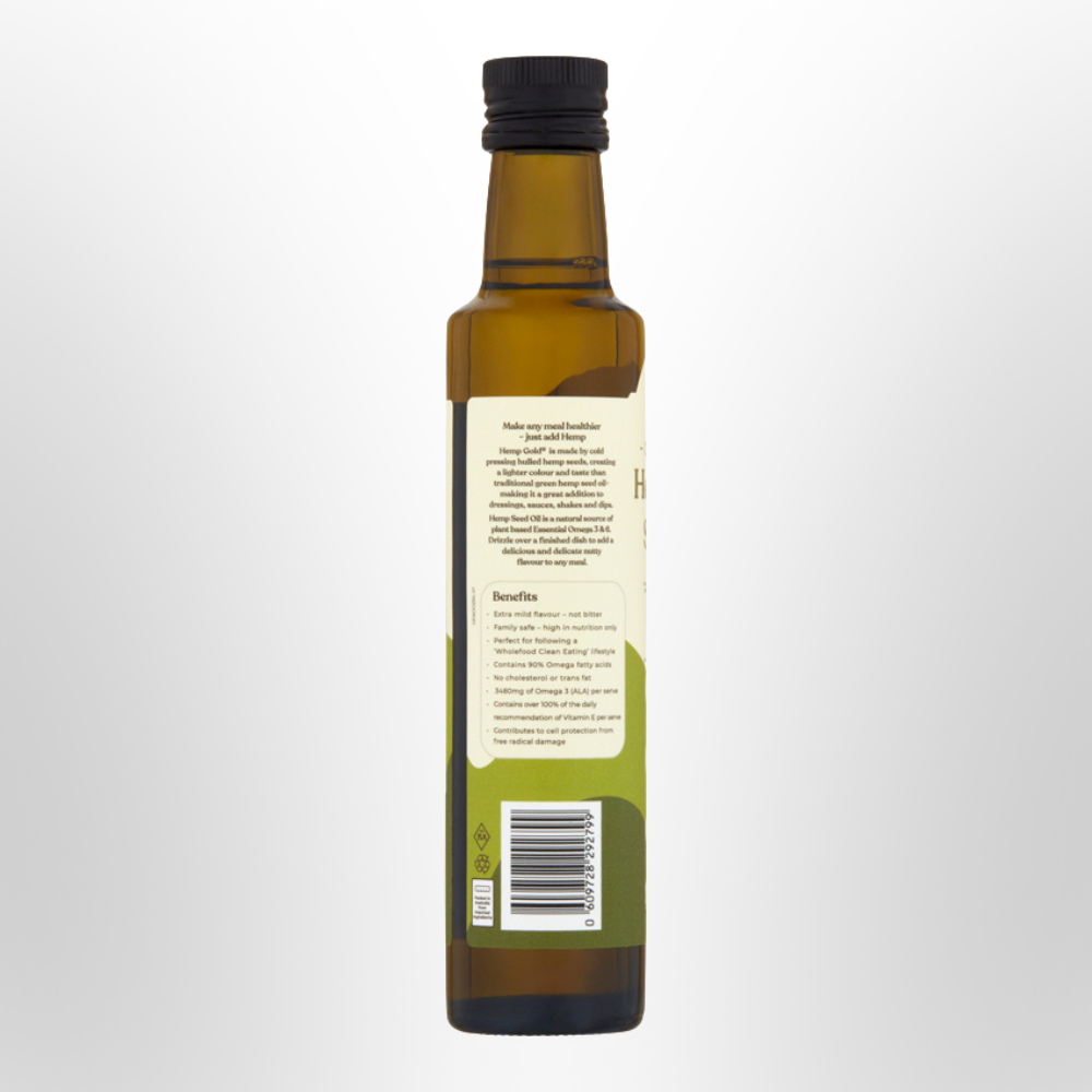 HEMP FOODS AUSTRALIA Hemp Gold Seed Oil Organic 250ml