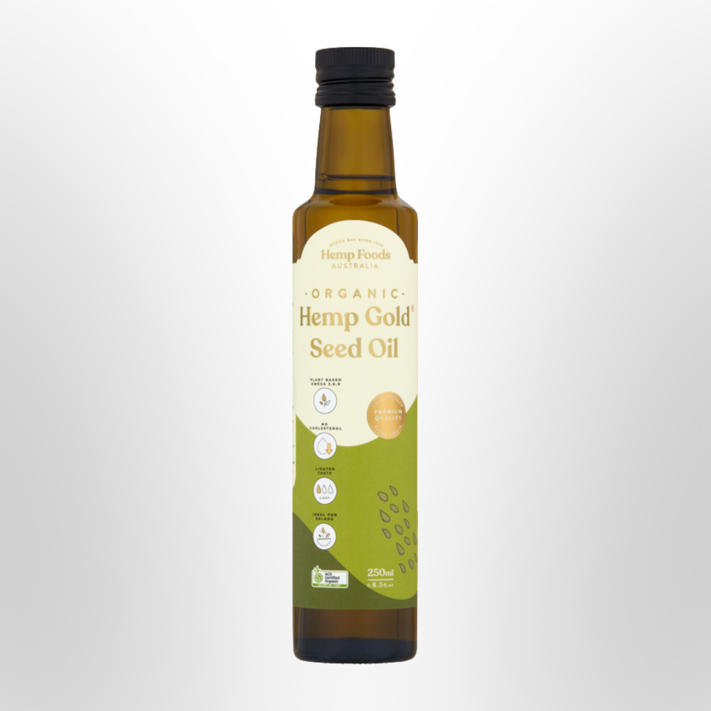 HEMP FOODS AUSTRALIA Hemp Gold Seed Oil Organic 250ml