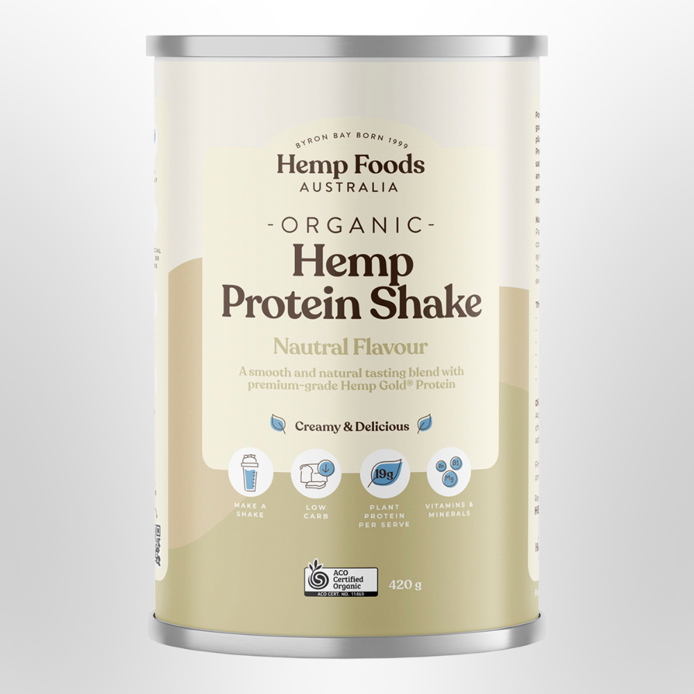 HEMP FOODS AUSTRALIA Hemp Protein Shake Natural Organic 420g