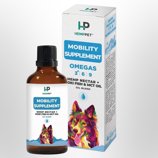 HEMP PET Hemp Seed Nectar Oil Blend with Hoki Fish & MCT Oil for Dogs - Mobility Supplement - 100ml