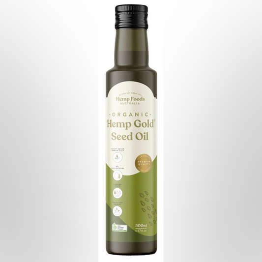 HEMP FOODS AUSTRALIA Hemp Gold Seed Oil Organic 500ml