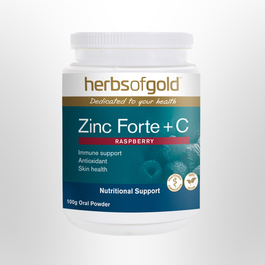 HOG Zinc Forte + C (Raspberry) 100g oral powder