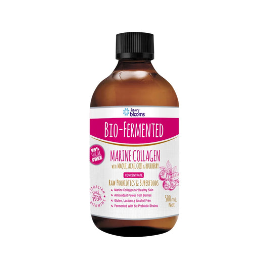 H BLOOMS Bio-Fermented Marine Collagen (with Maqui Acai Goji & Blueberry) 500ml