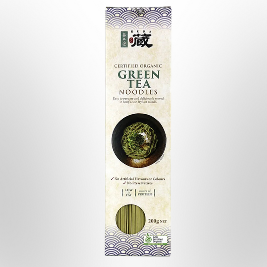 KURA Green Tea Noodles Organic 200g