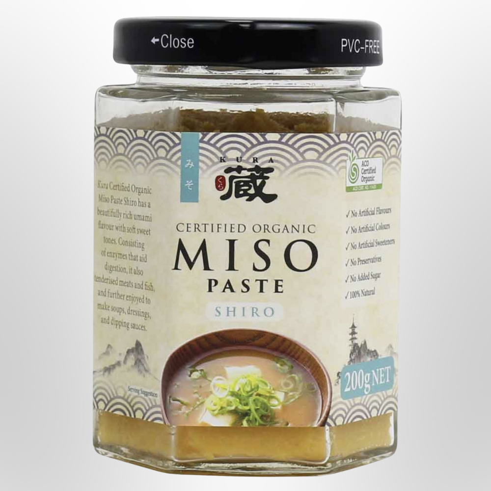 KURA Organic Miso Paste Shiro 200g