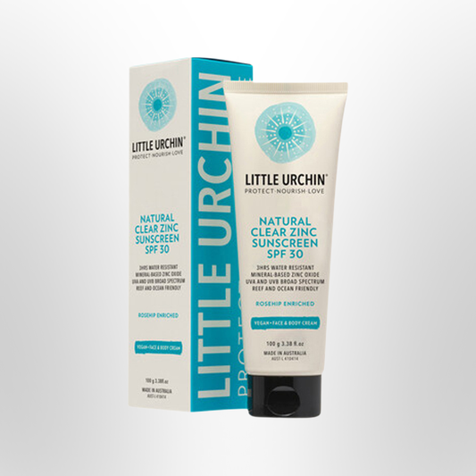 LITTLE URCHIN Natural Sunscreen SPF 30 Clear Zinc 100g