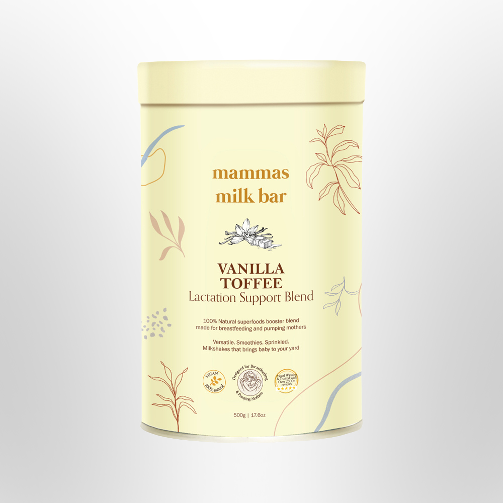 MAMMAS MILK BAR Lactation Support Blend Vanilla Toffee 500g