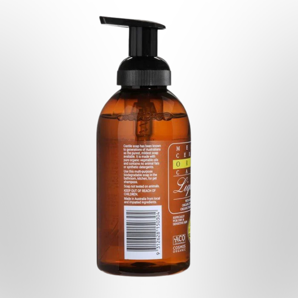 MELROSE Organic Castile Liquid Soap Original Pump 500ml