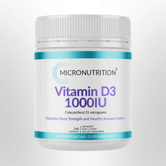 MICRONUTRITION Vitamin D3 1000IU 240 Caps